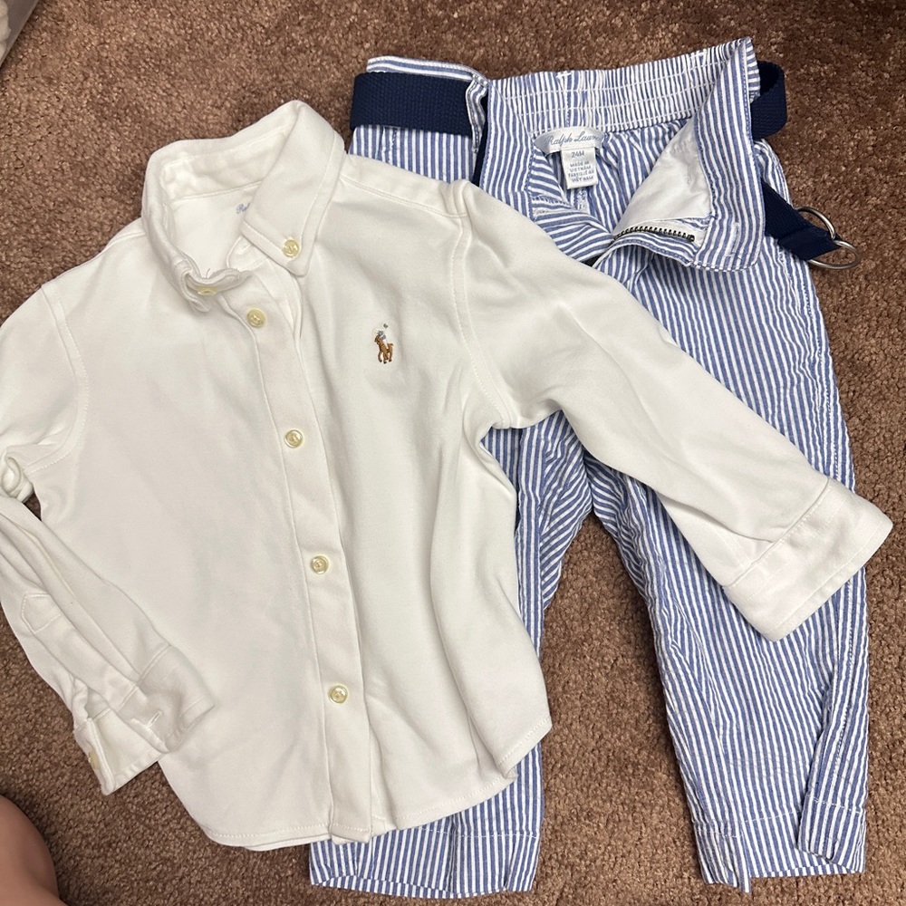 Polo by Ralph Lauren Kids White Button Down Shirt